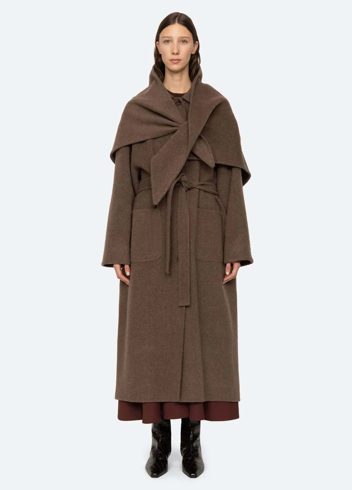 Viv Coat - Brown/Pine