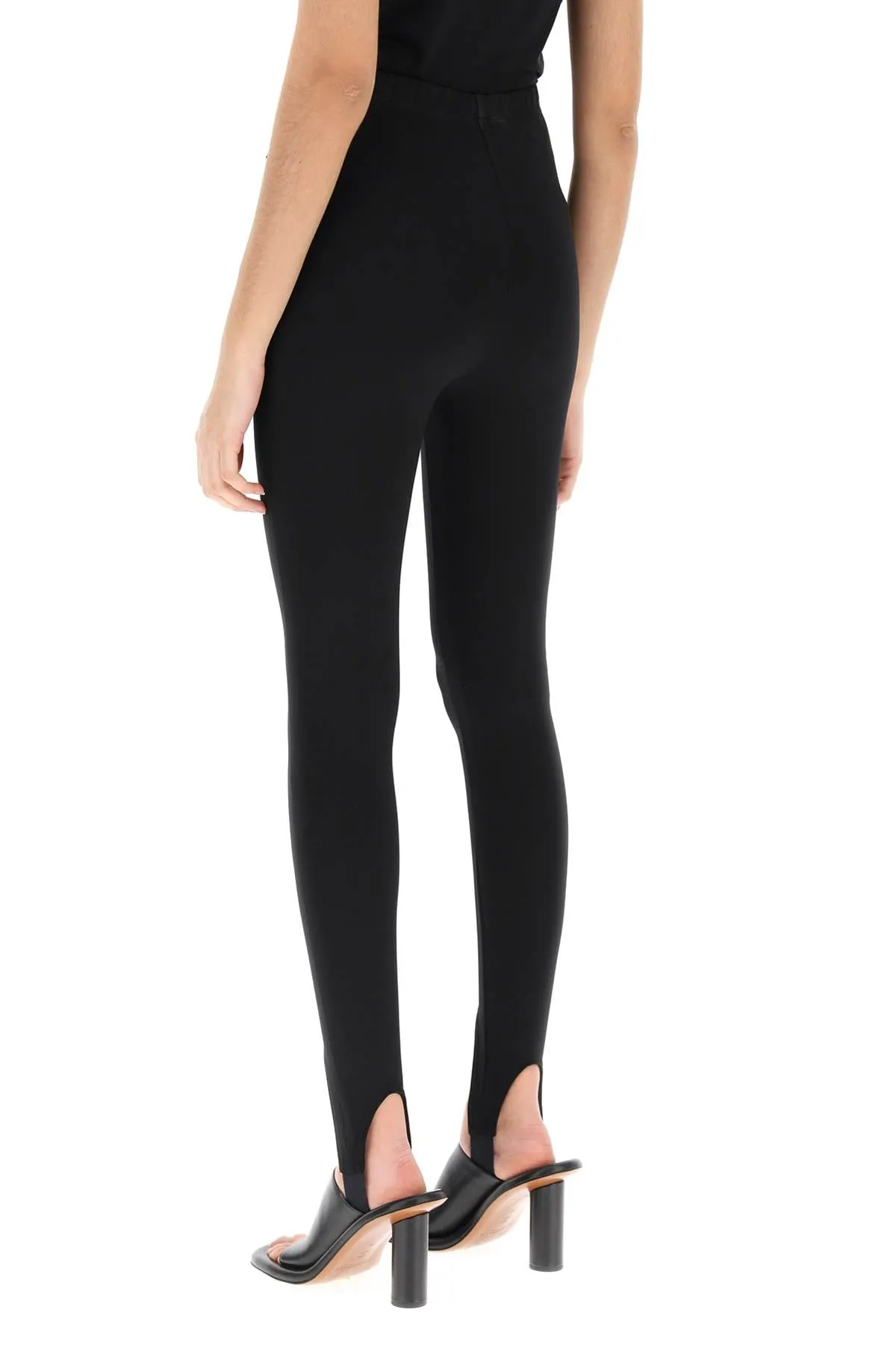 Wardrobe.nyc high-waisted stirrup leggings W2035R06 BLACK