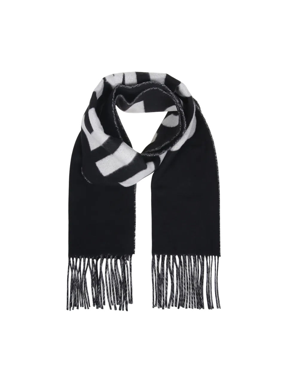 WOMAN JACQUEMUS BLACK WOOL L`ECHARPE SCARF