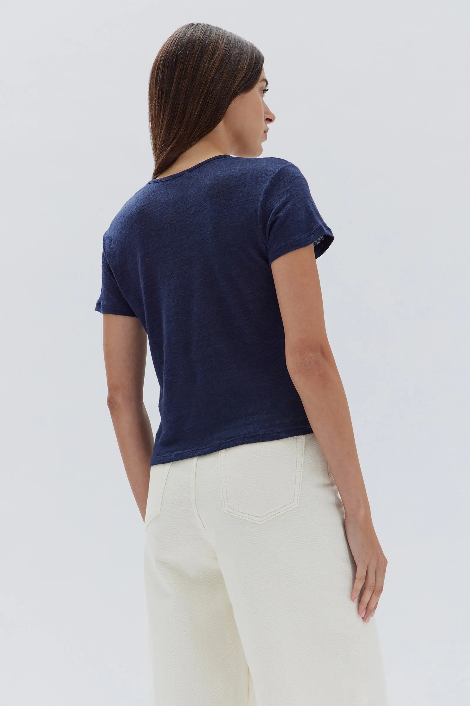 Womens Seaford Linen Tee