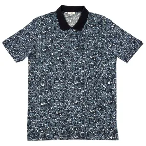 YMC Print Polo ShirtBlue