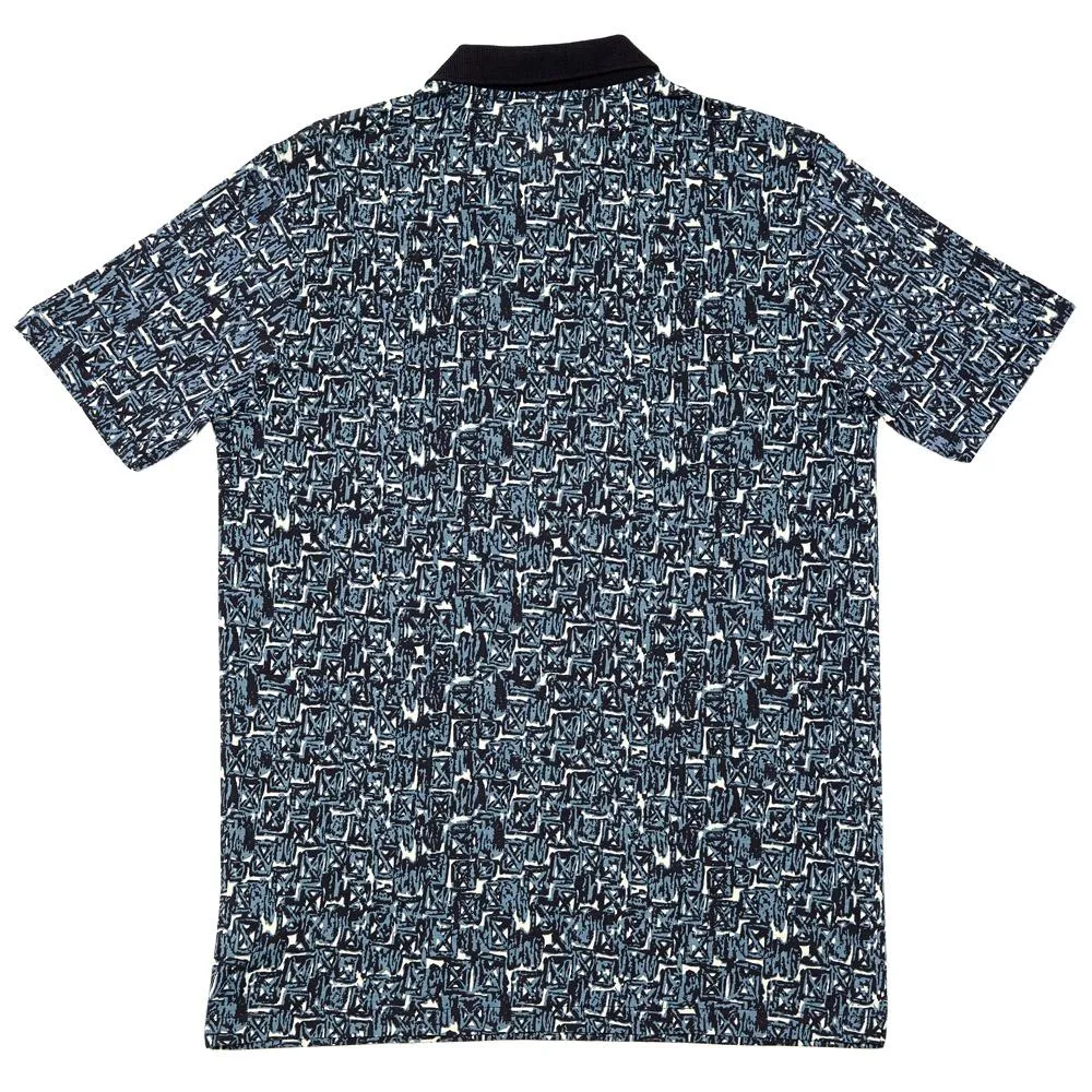 YMC Print Polo ShirtBlue