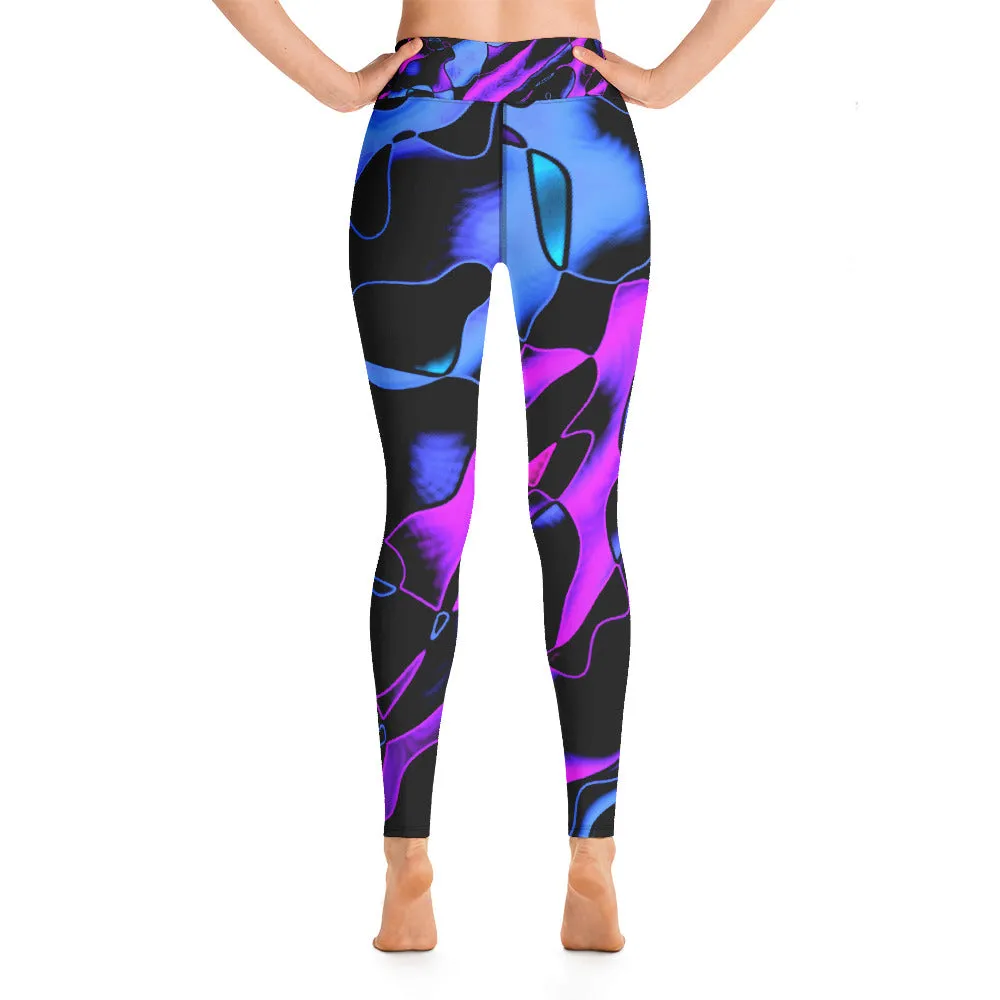 Yoga Leggings Dancing Blue