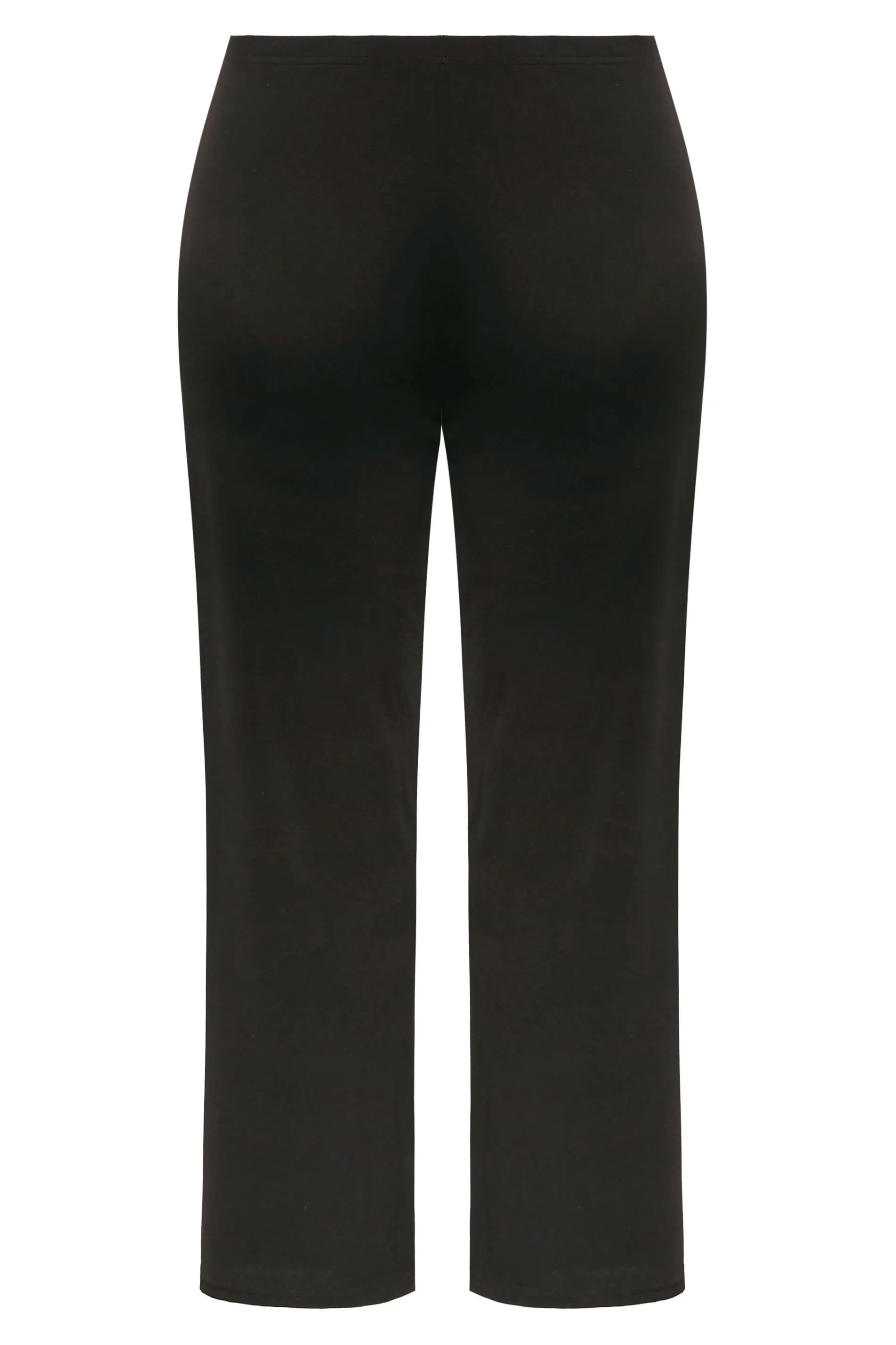 YOURS BESTSELLER Curve Black Pull On Ribbed Bootcut Stretch Trousers