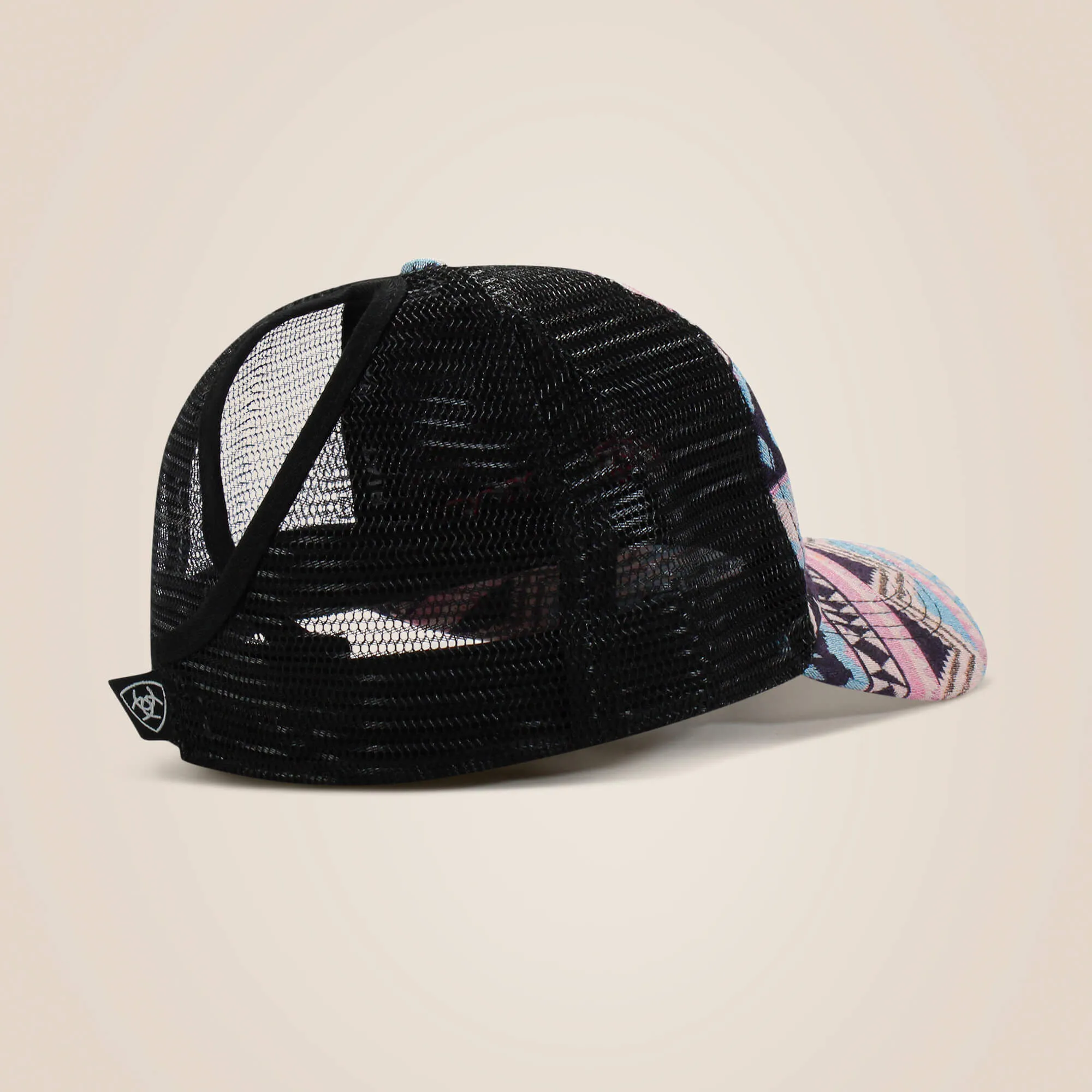 Zigzag stripe print cap